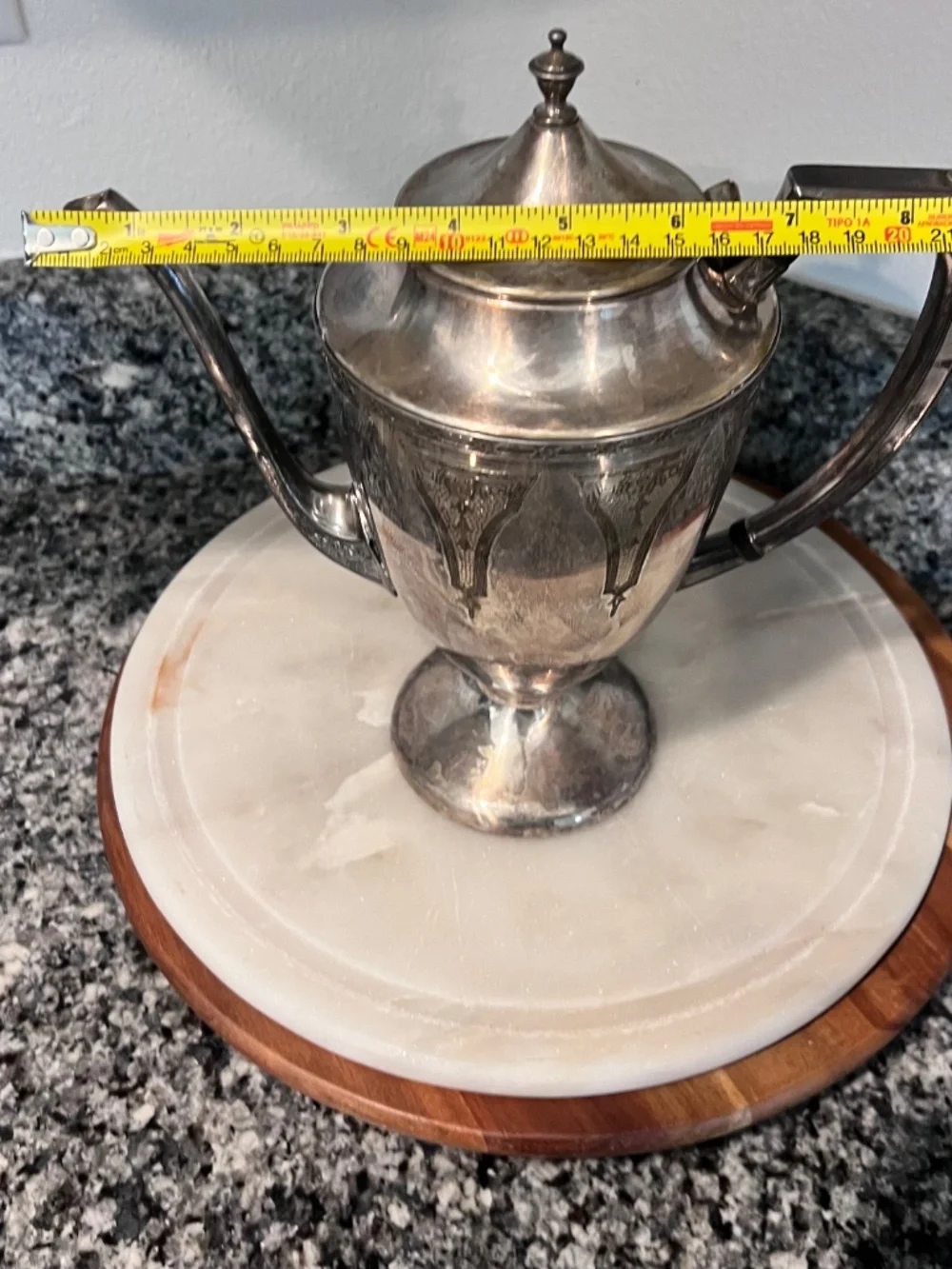 Vintage Benedict Hammercraft 302 Silverplate Coffee Pot EPNS Art Deco